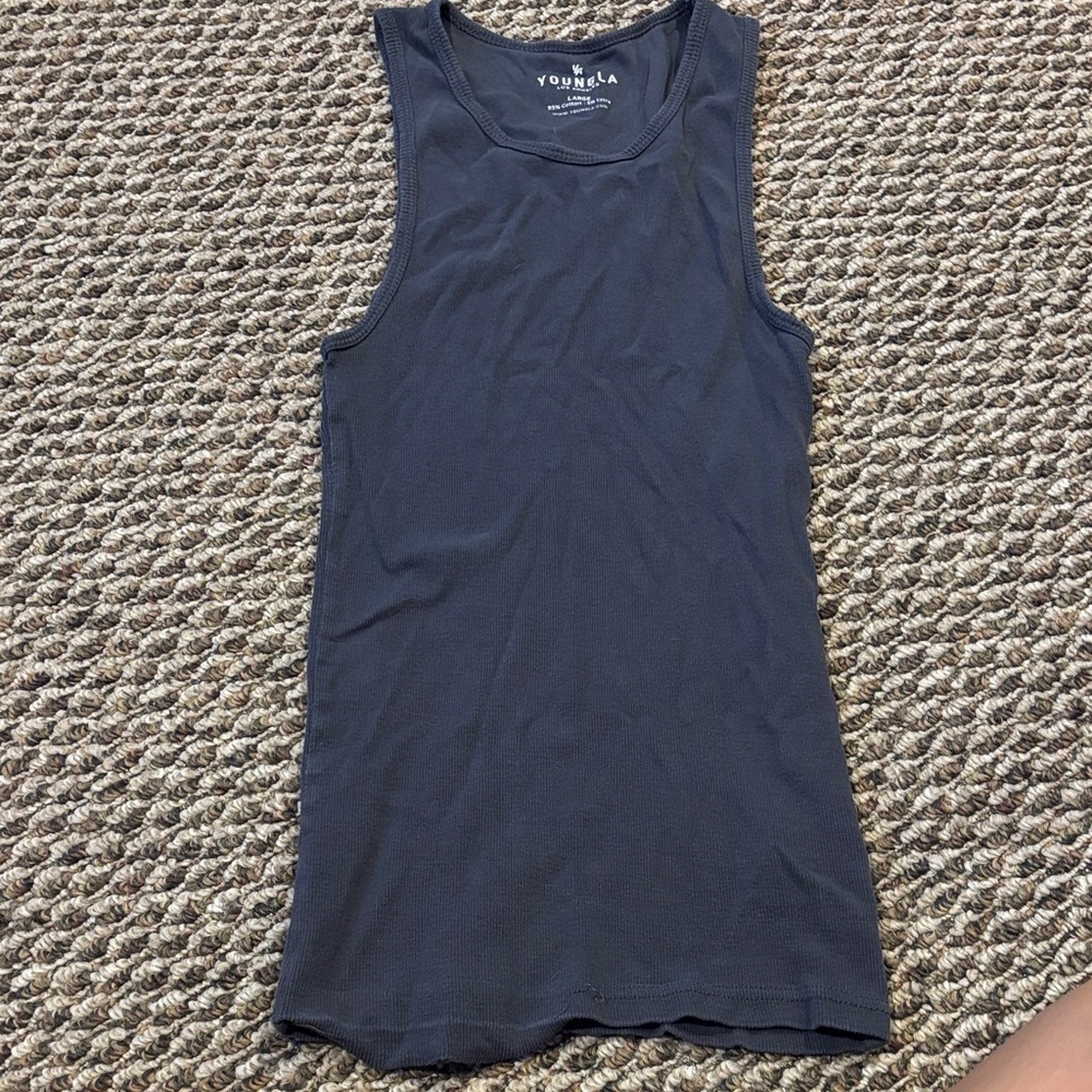 YoungLA Men's Black Tank Top